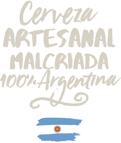 Cerveza artesanal malcriada 100% argentina